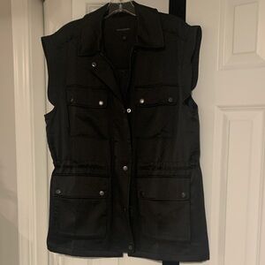 Banana Republic Black Sleeveless Vest with adjustable waist